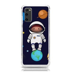 Boy Spaceman Space Rocket Ufo Planets Stars Samsung Galaxy S20 6 2 Inch Tpu Uv Case by Ndabl3x