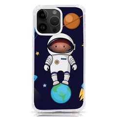 Boy Spaceman Space Rocket Ufo Planets Stars Iphone 14 Pro Max Tpu Uv Print Case by Ndabl3x