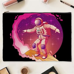 Astronaut Spacesuit Standing Surfboard Surfing Milky Way Stars Cosmetic Bag (xxxl) by Ndabl3x