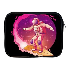 Astronaut Spacesuit Standing Surfboard Surfing Milky Way Stars Apple Ipad 2/3/4 Zipper Cases by Ndabl3x