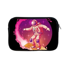 Astronaut Spacesuit Standing Surfboard Surfing Milky Way Stars Apple Ipad Mini Zipper Cases by Ndabl3x