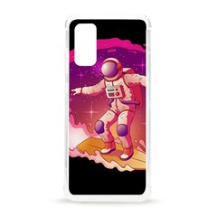 Astronaut Spacesuit Standing Surfboard Surfing Milky Way Stars Samsung Galaxy S20 6 2 Inch Tpu Uv Case by Ndabl3x