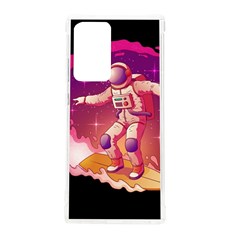 Astronaut Spacesuit Standing Surfboard Surfing Milky Way Stars Samsung Galaxy Note 20 Ultra Tpu Uv Case by Ndabl3x