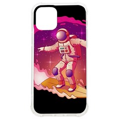 Astronaut Spacesuit Standing Surfboard Surfing Milky Way Stars Iphone 12/12 Pro Tpu Uv Print Case by Ndabl3x