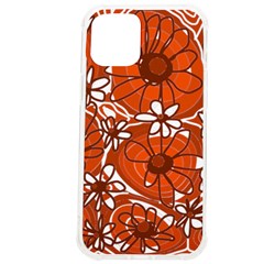 Mazipoodles Love Flowers - Burnt Orange Brown Iphone 12 Pro Max Tpu Uv Print Case by Mazipoodles