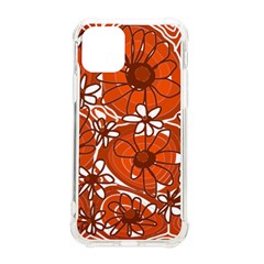 Mazipoodles Love Flowers - Burnt Orange Brown Iphone 11 Pro 5 8 Inch Tpu Uv Print Case by Mazipoodles