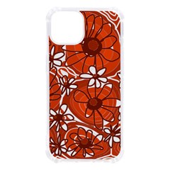 Mazipoodles Love Flowers - Burnt Orange Brown Iphone 13 Tpu Uv Print Case by Mazipoodles