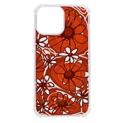 Mazipoodles Love Flowers - Burnt Orange Brown Iphone 13 Pro Max Tpu Uv Print Case by Mazipoodles