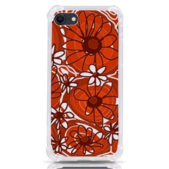 Mazipoodles Love Flowers - Burnt Orange Brown Iphone Se by Mazipoodles