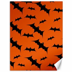 Halloween Card With Bats Flying Pattern Canvas 36  X 48  by Hannah976