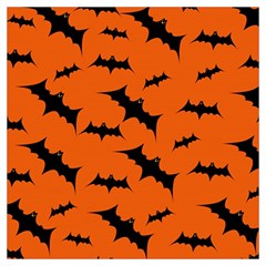 Halloween Card With Bats Flying Pattern Lightweight Scarf  by Hannah976