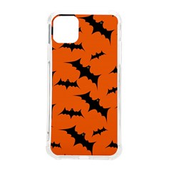 Halloween Card With Bats Flying Pattern Iphone 11 Pro Max 6 5 Inch Tpu Uv Print Case by Hannah976