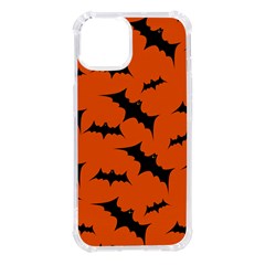 Halloween Card With Bats Flying Pattern Iphone 14 Tpu Uv Print Case by Hannah976