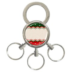 Merry Christmas Happy New Year 3-ring Key Chain by artworkshop