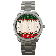 Merry Christmas Happy New Year Sport Metal Watch by artworkshop