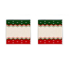 Merry Christmas Happy New Year Cufflinks (square) by artworkshop