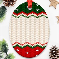 Merry Christmas Happy New Year Oval Ornament (two Sides) by artworkshop