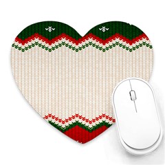 Merry Christmas Happy New Year Heart Mousepad by artworkshop