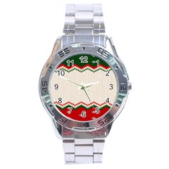 Merry Christmas Happy New Year Stainless Steel Analogue Watch