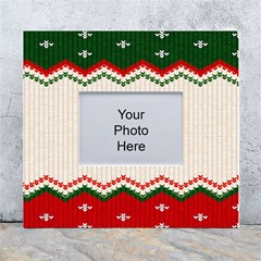 Merry Christmas Happy New Year White Wall Photo Frame 5  X 7  by artworkshop