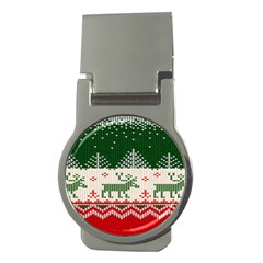 Merry Christmas Ugly Money Clips (round)  by artworkshop