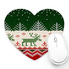 Merry Christmas Ugly Heart Mousepad by artworkshop