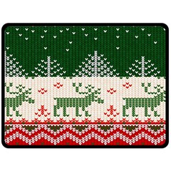 Merry Christmas Ugly Fleece Blanket (large) by artworkshop