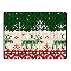 Merry Christmas Ugly Fleece Blanket (small) by artworkshop