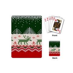 Merry Christmas Ugly Playing Cards Single Design (mini) by artworkshop