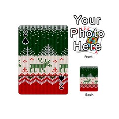 Merry Christmas Ugly Playing Cards 54 Designs (mini) by artworkshop