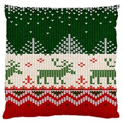 Merry Christmas Ugly Large Cushion Case (one Side) by artworkshop