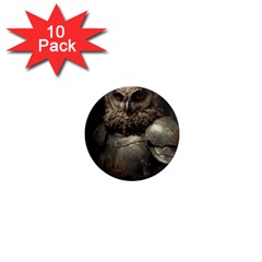 Owl Knight 1  Mini Magnet (10 Pack) 