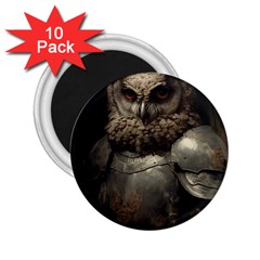 Owl Knight 2 25  Magnets (10 Pack) 