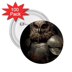 Owl Knight 2 25  Buttons (100 Pack) 