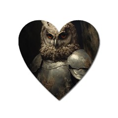 Owl Knight Heart Magnet