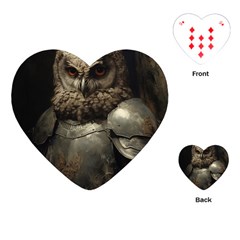 Owl Knight Playing Cards Single Design (heart)