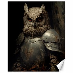 Owl Knight Canvas 11  X 14 