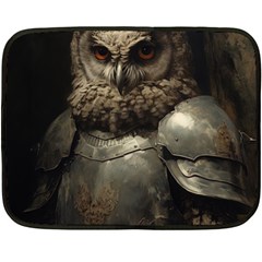 Owl Knight Two Sides Fleece Blanket (mini)