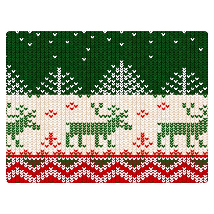 Merry Christmas Ugly Premium Plush Fleece Blanket (Extra Small)