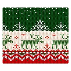 Merry Christmas Ugly Premium Plush Fleece Blanket (small) by artworkshop