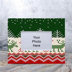 Merry Christmas Ugly White Tabletop Photo Frame 4 x6  by artworkshop