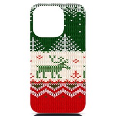 Merry Christmas Ugly Iphone 14 Pro Black Uv Print Case by artworkshop