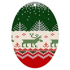 Merry Christmas Ugly Uv Print Acrylic Ornament Oval by artworkshop