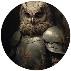 Owl Knight Wooden Puzzle Round