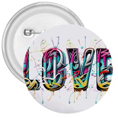 Graffiti Love 3  Buttons by essentialimage