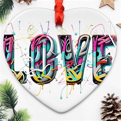 Graffiti Love Ornament (heart)