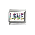 Graffiti Love Italian Charm (9mm) Front