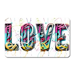 Graffiti Love Magnet (rectangular) by essentialimage