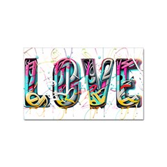 Graffiti Love Sticker Rectangular (10 Pack) by essentialimage