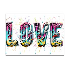 Graffiti Love Sticker A4 (100 Pack) by essentialimage